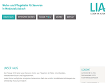 Tablet Screenshot of lia-asbach.de